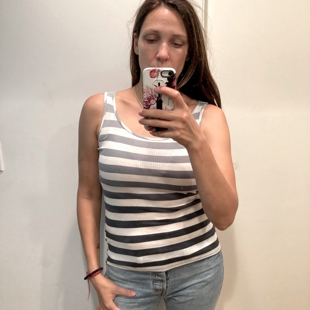 Lucky brand tank stripes XS